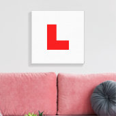 Stuurprogramma L-Bord Leerling/Bachelorette-nacht Canvas Afdruk (Insitu (Woonkamer))
