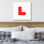Stuurprogramma L-Bord Leerling/Bachelorette-nacht Canvas Afdruk (Insitu (Slaapkamer))