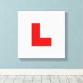 Stuurprogramma L-Bord Leerling/Bachelorette-nacht Canvas Afdruk (Insitu (Houten vloer))