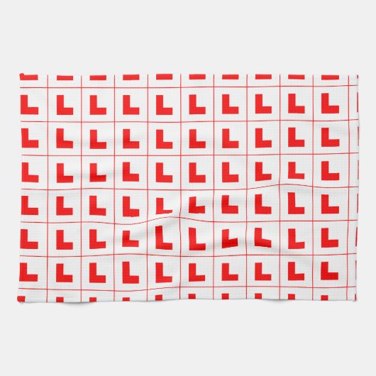 Stuurprogramma L-Bord Leerling/Bachelorette-nacht Theedoek (Horizontaal)