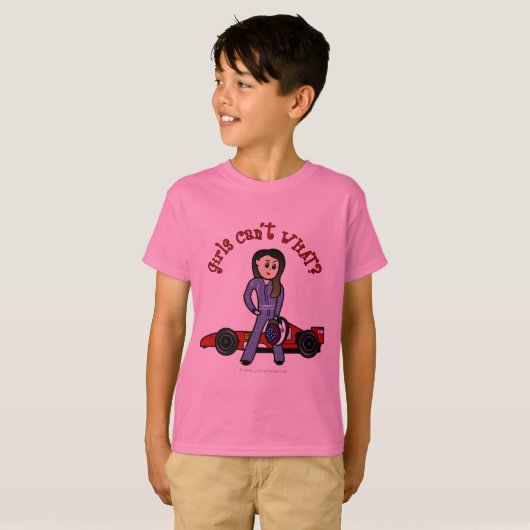 Stuurprogramma lichte wielrenauto t-shirt (Voorkant volledig)