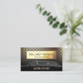 Stuurprogramma Limo & Car Service Modern Gold Limo Visitekaartje (Staand voorkant)