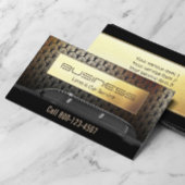 Stuurprogramma Limo & Car Service Modern Gold Limo Visitekaartje