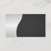 Stuurprogramma | metallische achtergrond | QR-code Visitekaartje (Achterkant)