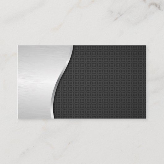 Stuurprogramma | metallische achtergrond | QR-code Visitekaartje (Achterkant)