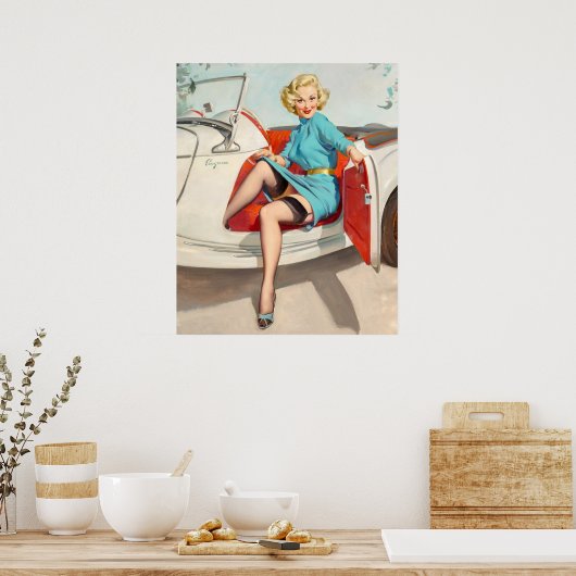 Stuurprogramma omhoog poster (Keuken)