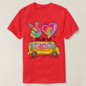 Stuurprogramma Peace Love School Bus T-shirt (Design voorkant)