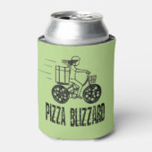 Stuurprogramma Pizza Blizzard Bike Courier Blikjeskoeler (Blikje Voorkant)