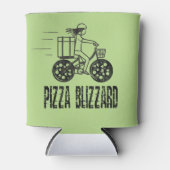 Stuurprogramma Pizza Blizzard Bike Courier Blikjeskoeler (Voorkant)