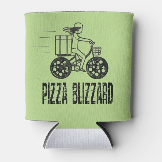 Stuurprogramma Pizza Blizzard Bike Courier Blikjeskoeler (Voorkant)