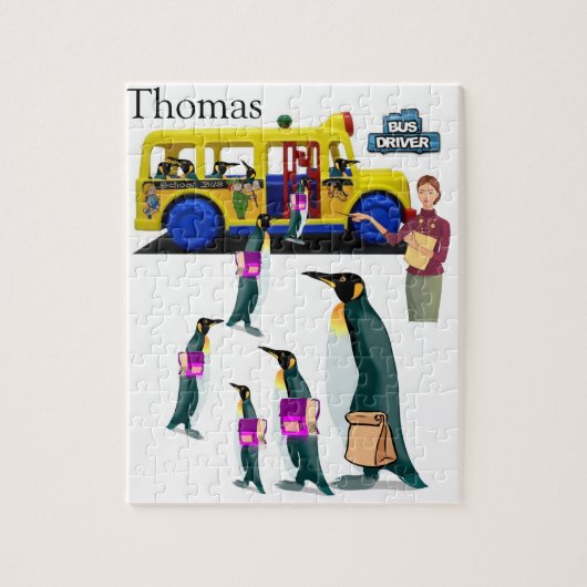 Stuurprogramma Puzzles White en Black Penguin Scho Legpuzzel (Verticaal)