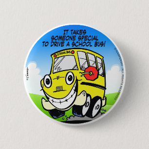 Stuurprogramma school ronde button 5,7 cm