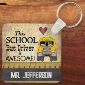 Stuurprogramma school sleutelhanger (Achterkant)