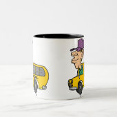 Stuurprogramma school tweekleurige koffiemok (Center)