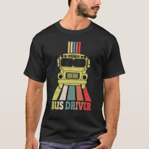 Stuurprogramma schoolbus - bus - chauffeur t-shirt