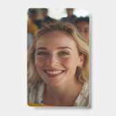 Stuurprogramma Schoolbus Foto Aanpassen Badge (Achterkant)