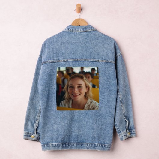 Stuurprogramma Schoolbus Foto Aanpassen Denim Jacket (Hangar)