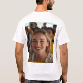 Stuurprogramma Schoolbus Foto Aanpassen T-shirt (Achterkant)