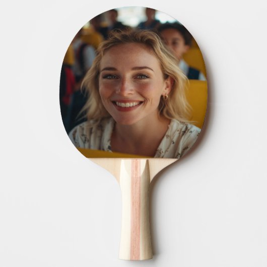 Stuurprogramma Schoolbus Foto Aanpassen Tafeltennisbatje (Voorkant)