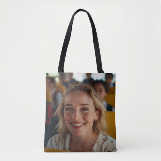 Stuurprogramma Schoolbus Foto Aanpassen Tote Bag (Voorkant)