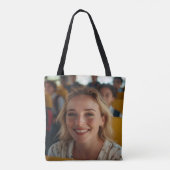 Stuurprogramma Schoolbus Foto Aanpassen Tote Bag (Achterkant)