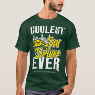 Stuurprogramma schoolbus koelste bus chauffeur ooi t-shirt