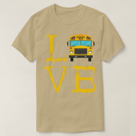 Stuurprogramma schoolbus rijstbus t-shirt (Design voorkant)