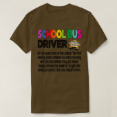Stuurprogramma schoolbus t-shirt (Design voorkant)