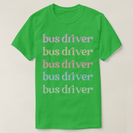 Stuurprogramma schoolbus t-shirt (Design voorkant)