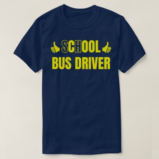 Stuurprogramma schoolbus t-shirt (Design voorkant)