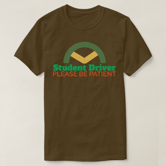 Stuurprogramma Student driver gelieve de grappighe T-shirt (Design voorkant)