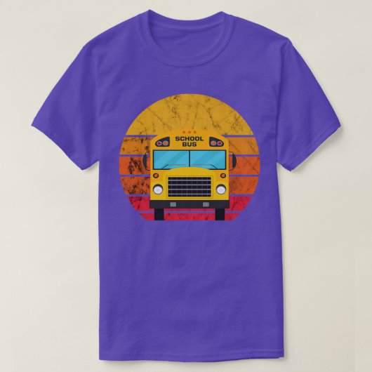 Stuurprogramma Sunset Bus Drivers Retro T-shirt (Design voorkant)