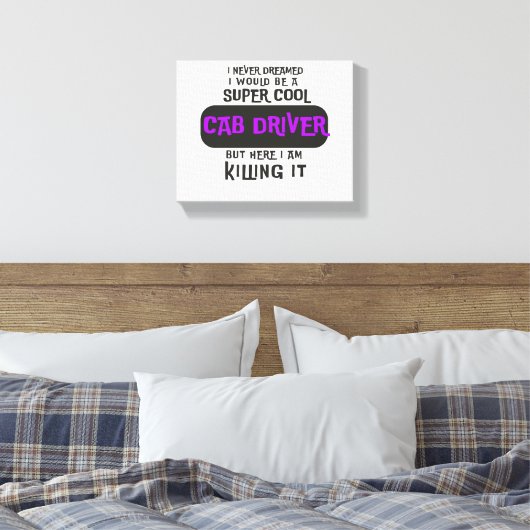 Stuurprogramma Super Cool Cab Canvas Afdruk (Insitu (Slaapkamer))