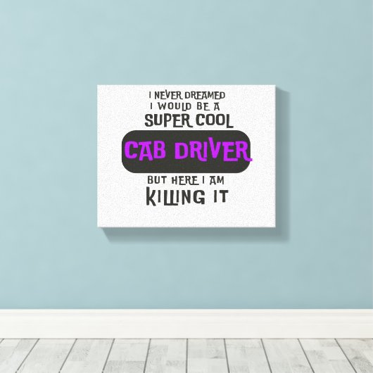 Stuurprogramma Super Cool Cab Canvas Afdruk (Insitu (Houten vloer))