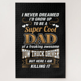 Stuurprogramma Super Cool Dad nooit droomd Legpuzzel