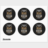 Stuurprogramma Super Cool Dad nooit droomd Ronde Sticker (Vel)