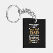 Stuurprogramma Super Cool Dad nooit droomd Sleutelhanger (Voorkant Links)