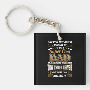 Stuurprogramma Super Cool Dad nooit droomd Sleutelhanger