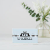 Stuurprogramma Trendy & Modern Taxi Cab Visitekaartje (Staand voorkant)