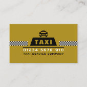 Stuurprogramma Trendy & Modern Taxi Cab Visitekaartje (Voorkant)