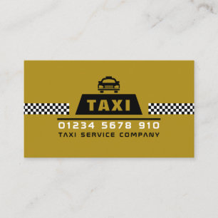 Stuurprogramma Trendy & Modern Taxi Cab Visitekaartje