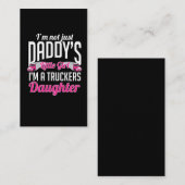 Stuurprogramma Truck Trucker Daughter Visitekaartje (Voorkant / Achterkant)