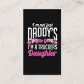 Stuurprogramma Truck Trucker Daughter Visitekaartje (Voorkant)