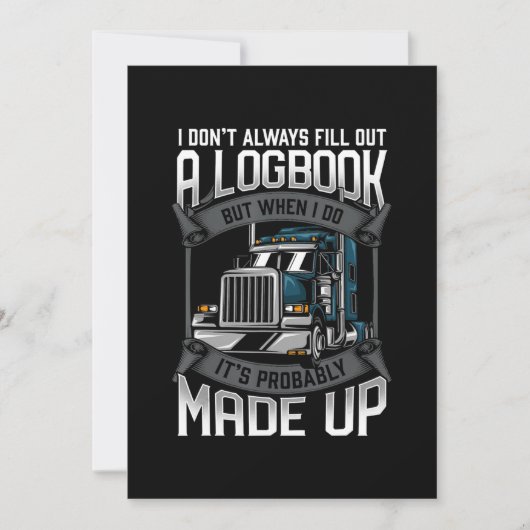 Stuurprogramma Trucker Logbook Kaart (Voorkant)