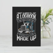 Stuurprogramma Trucker Logbook Kaart (Staand voorkant)
