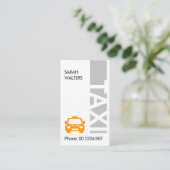 Stuurprogramma Verticale grijze TAXI Signage Taxi  Visitekaartje (Staand voorkant)