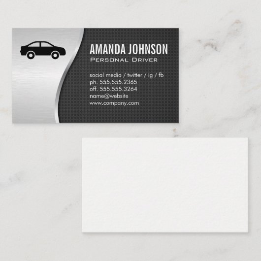 Stuurprogramma Visitekaartje (Voorkant / Achterkant)