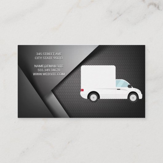 Stuurprogramma voor autolevering visitekaartje (Achterkant)