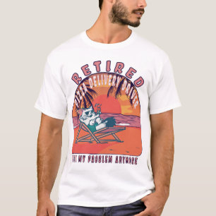 Stuurprogramma voor bejaarde Pizza-levering Funny T-shirt