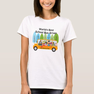 Stuurprogramma voor beste schoolbus ter wereld t-shirt